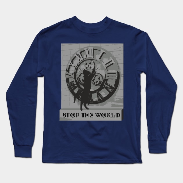 Stop The World T-shirt Long Sleeve T-Shirt by ZAARA